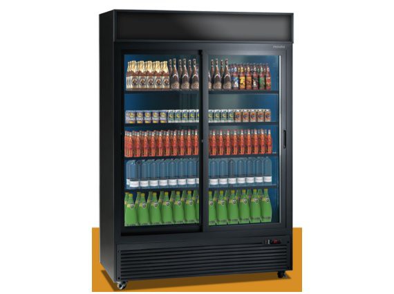 Vetrina refrigerata per bibite mod. JUMBO 1100 SD porte scorrevoli